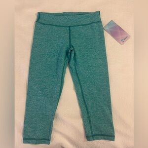 Ivivva by Lululemon Rhythmic Crop Luxtreme Leggings Teal Size 14 NWT